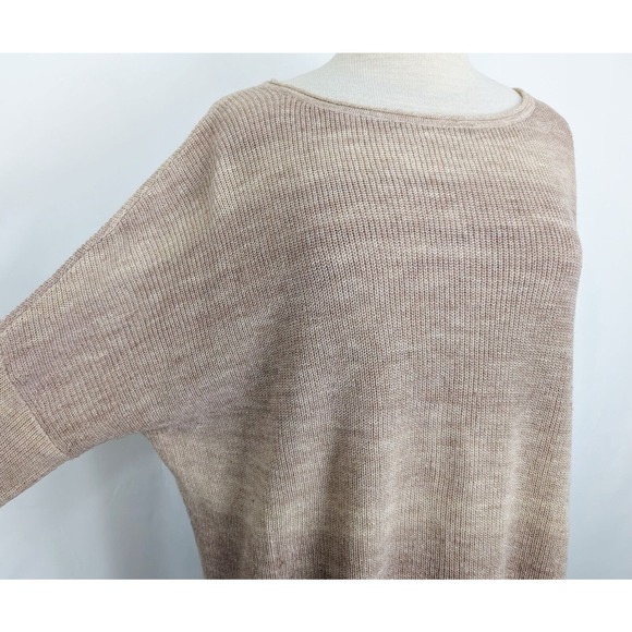 J.Jill Sweater Beige Ombre Boat Neck Dolman Sleeve Sweater Misses Size L - Picture 3 of 8